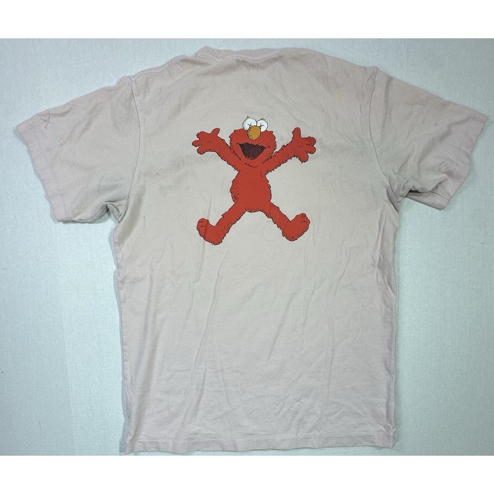 KAWS x Uniqlo UT Sesame Street Elmo Graphic T-Shirt Pink Men's M Rare